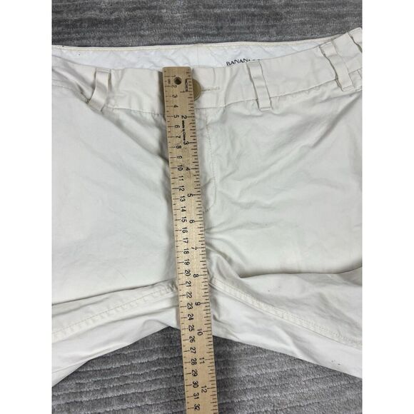 Banana‎ Republic Pants Womens 6 Ivory Bootcut 100% Cotton Casual - Picture 8 of 13